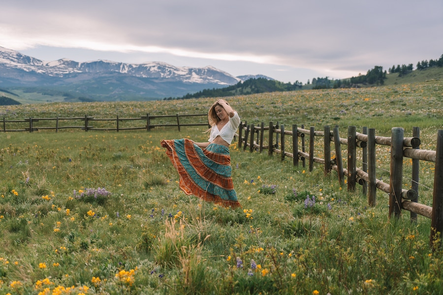 Michelle Halpern in the Big Horn National Forest