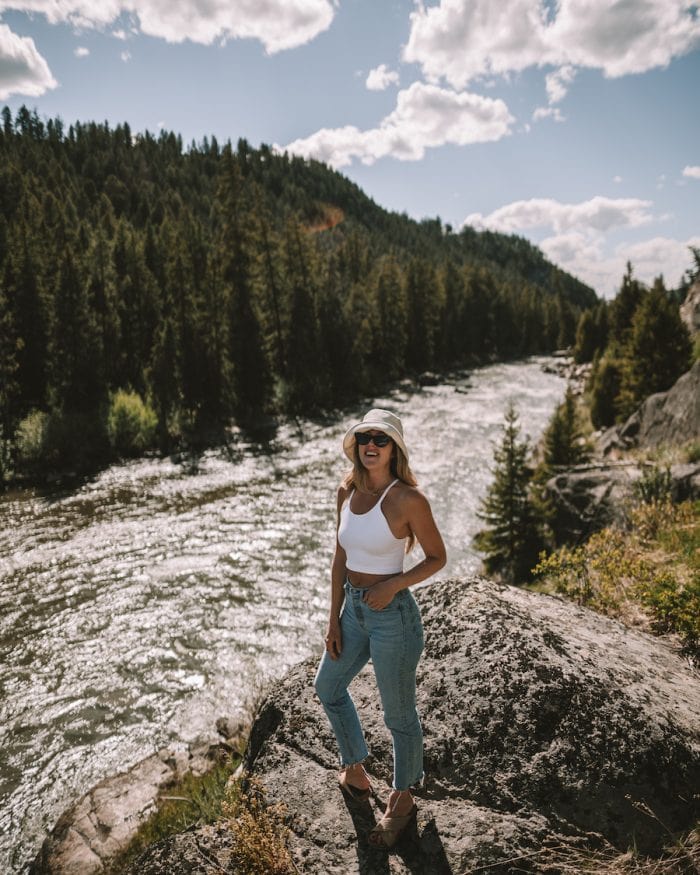 Michelle Halpern at the Yellowstone River