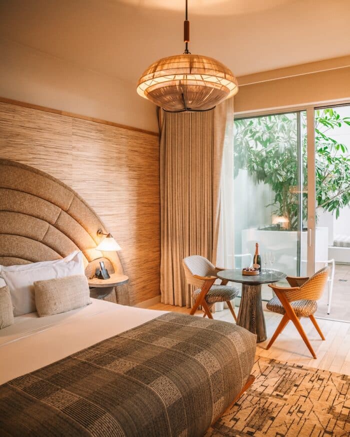 Guest room interior at Santa Monica Proper hotel
