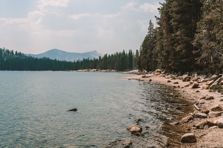 Tenaya Lake in Yosemite along the Tioga Road