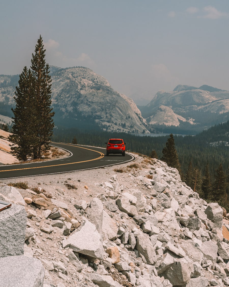 Driving the Tioga Road in Yosemite