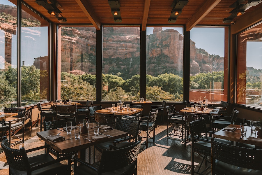 Tii Gavo restaurant at Enchantment Resort, Sedona