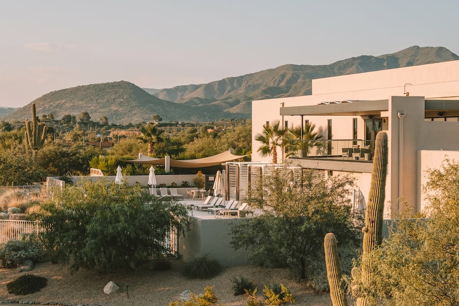 The spa building at Civana Wellness Resort