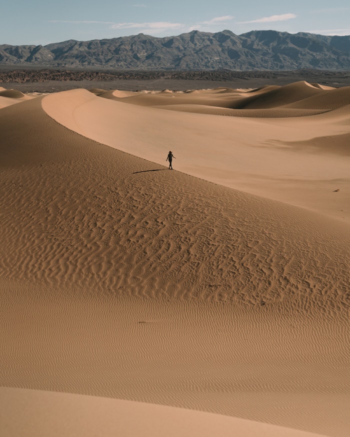 Michelle Halpern at Mesquite Flat Sand Dunes