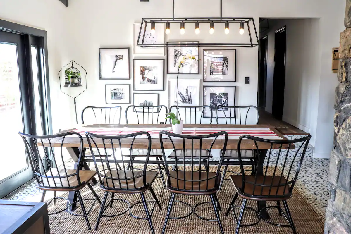 Designed to Death Airbnb dining table in Death Valley