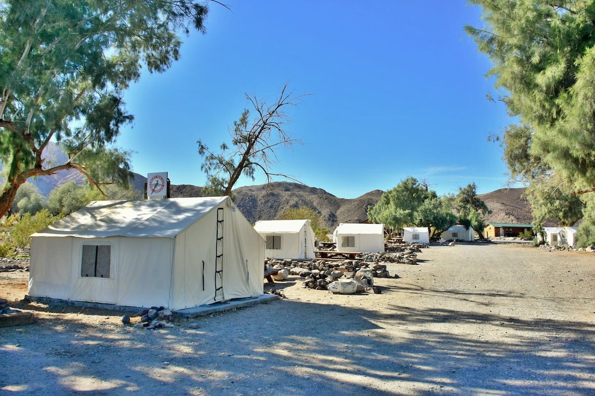 Panamint Springs Resort tents