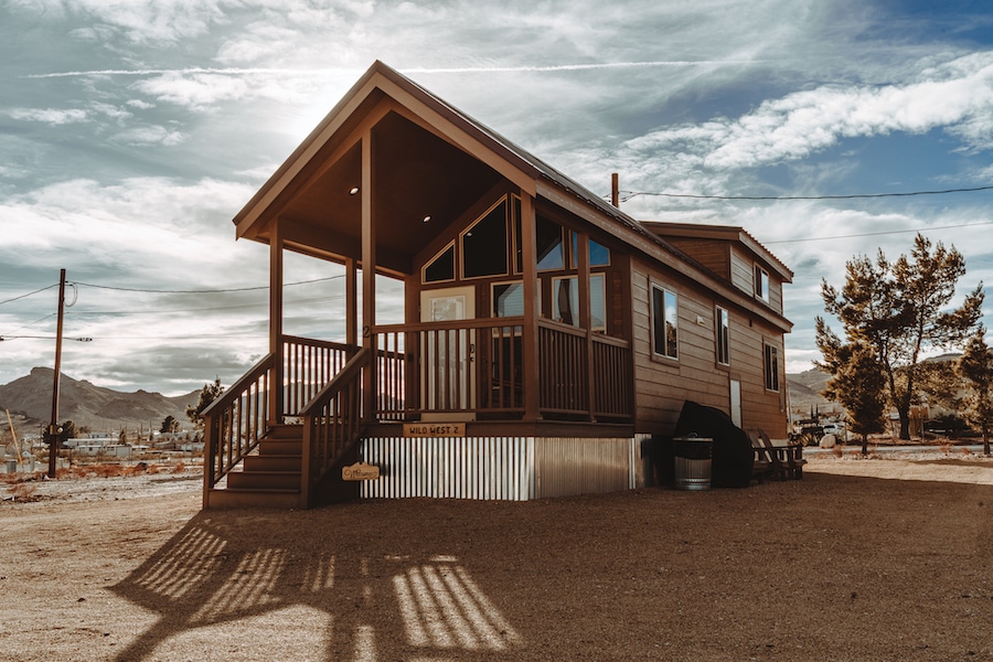 Where to stay in death valley - The Wild West cabin outside of death valley