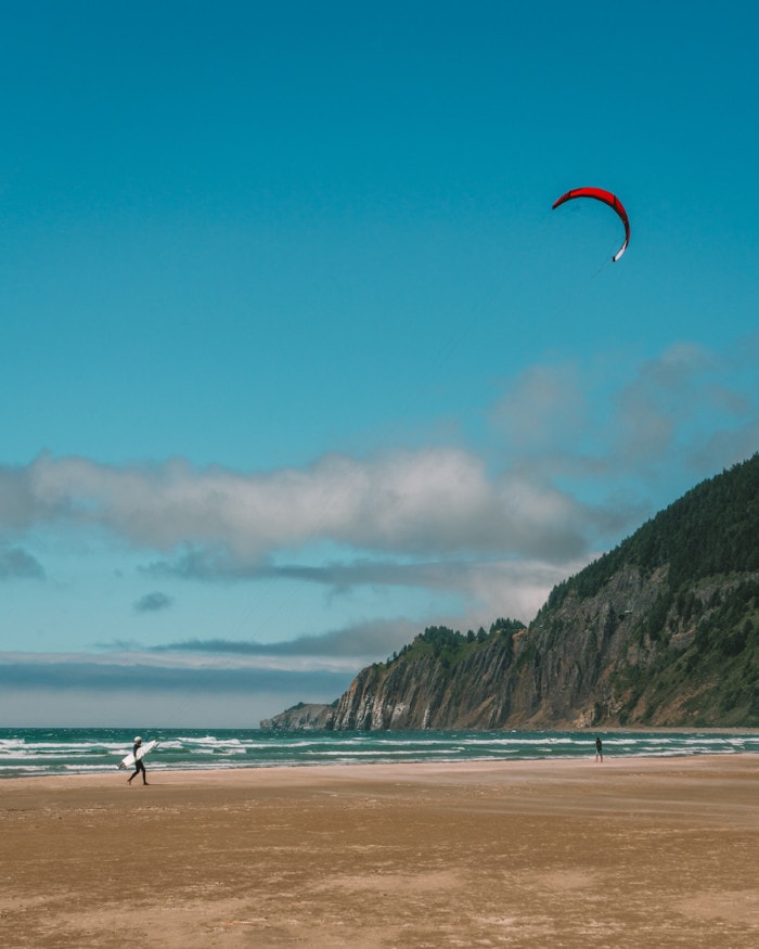 Best Oregon Coast Towns Manzanita Beach on northern Oregon Coast, one of the Best Oregon Coast Towns