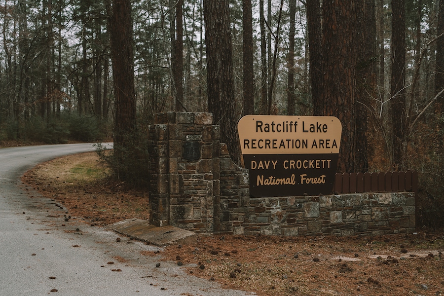Davy Crockett National Park sign