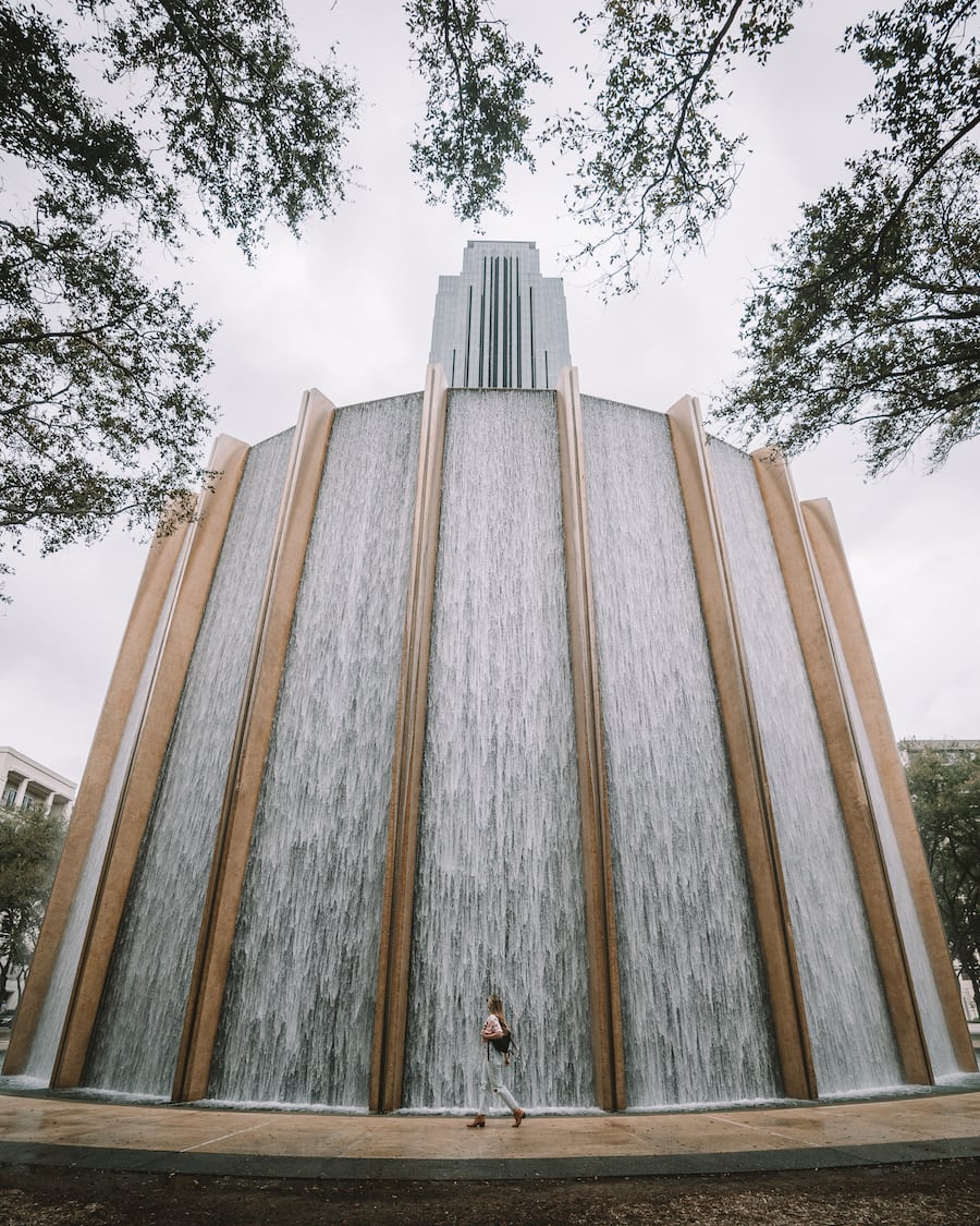 Michelle Halpern at the Waterwall