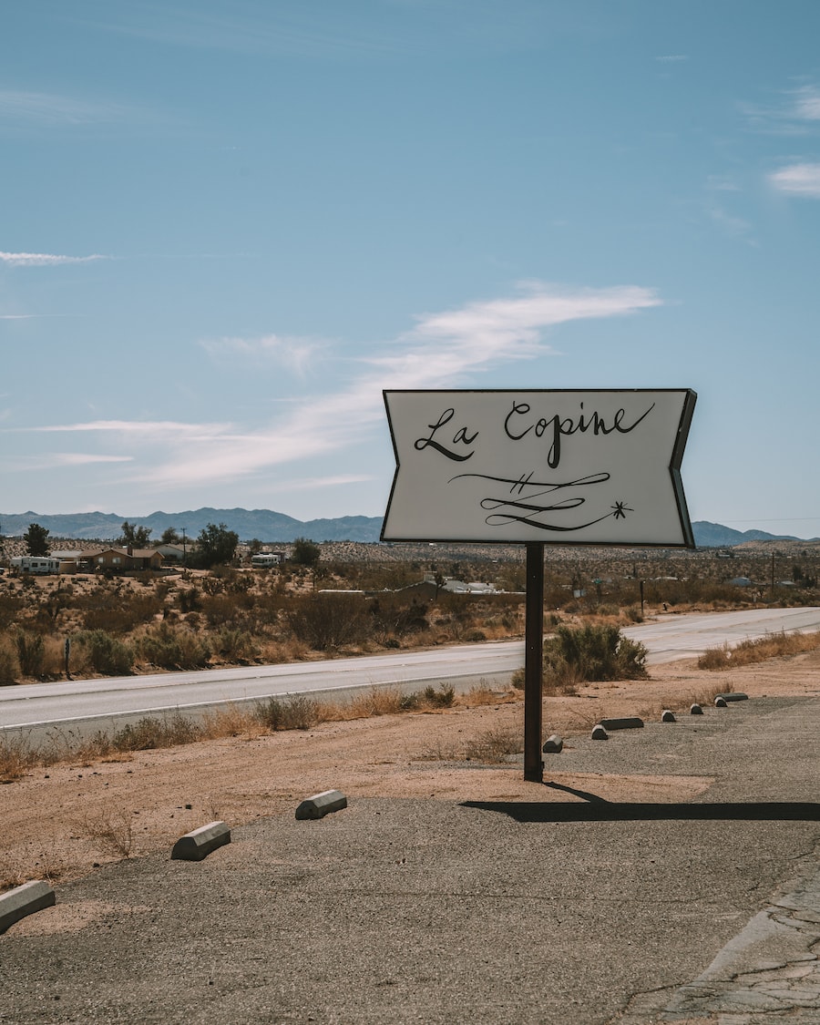 La Copine Sign in Joshua Tree