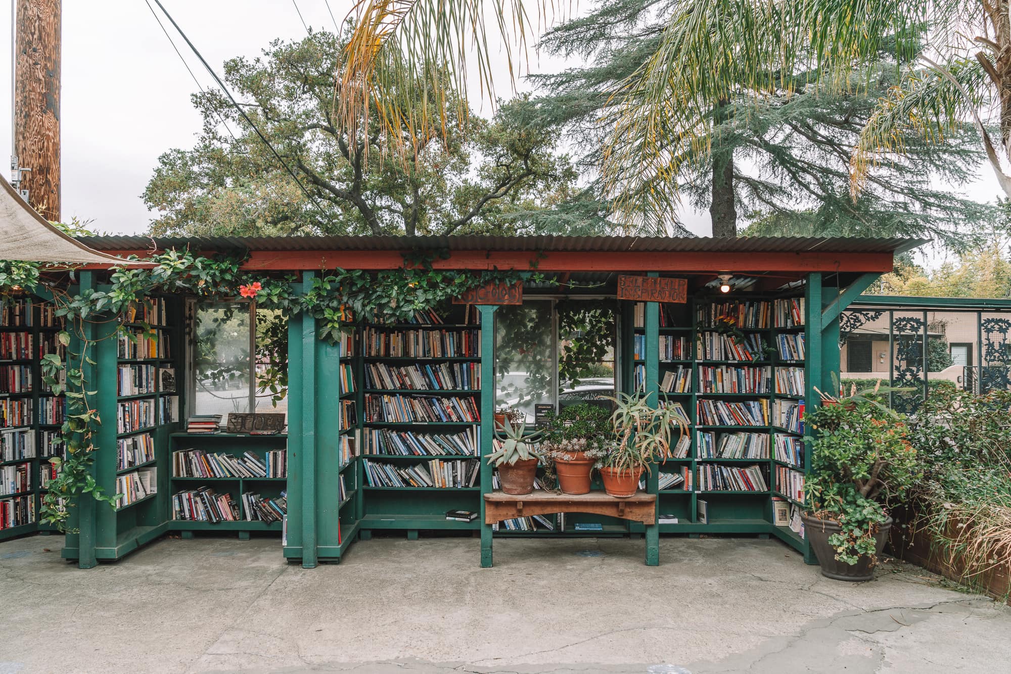 Barts Books in Ojai, California in spring