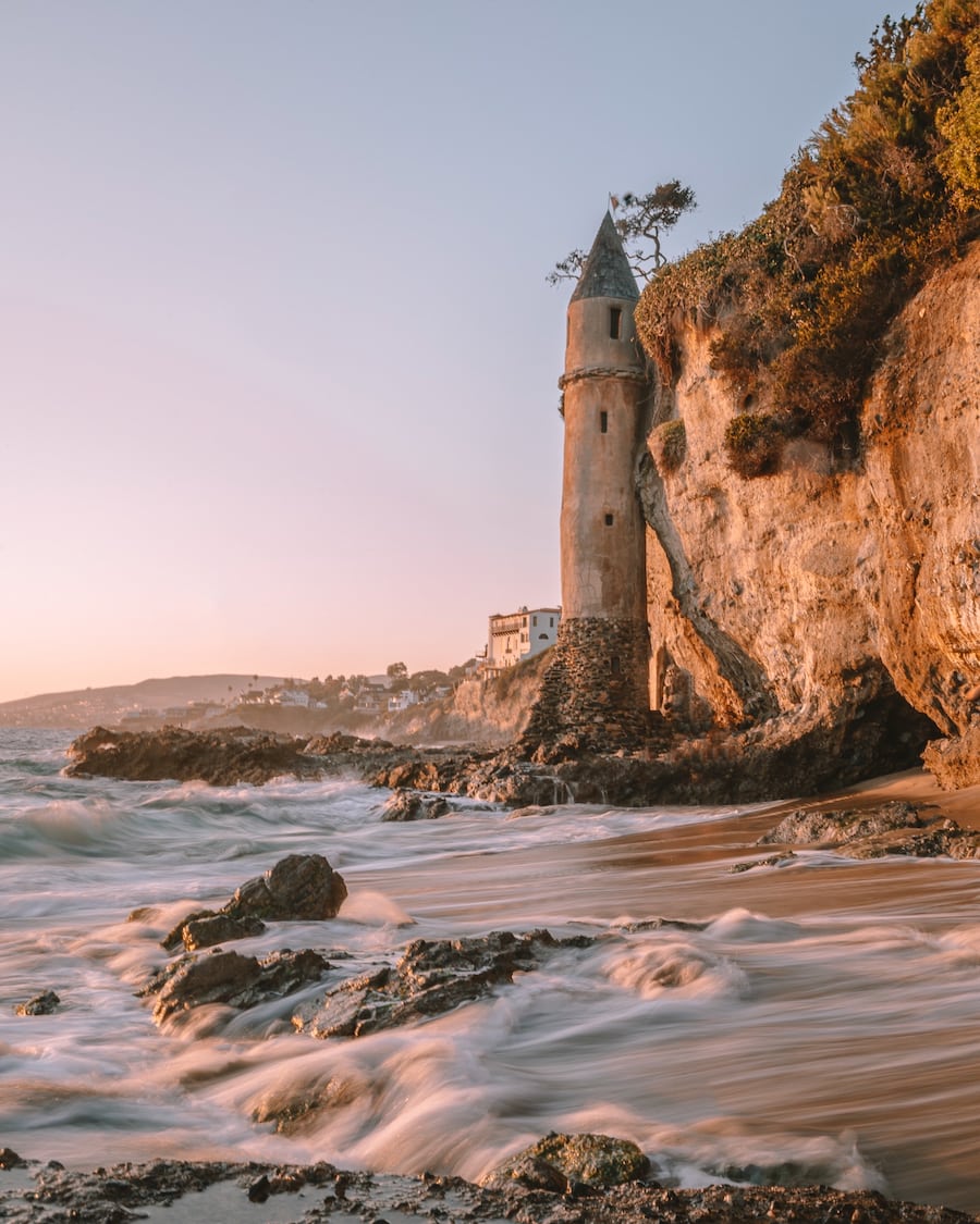 The pirate tower in Laguna Beach