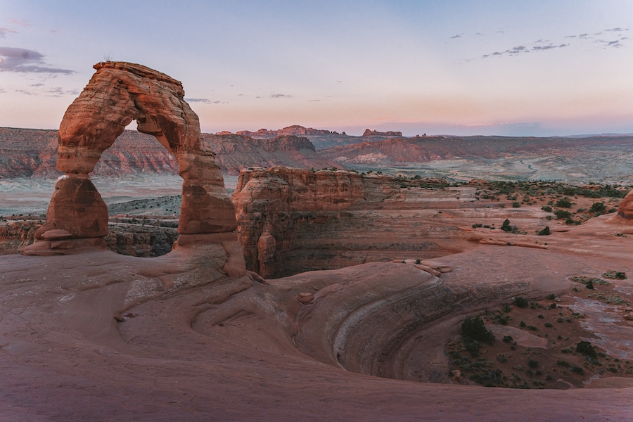 Arches National Park at sunset