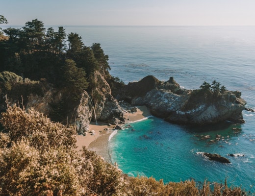 Coastal view of Big Sur