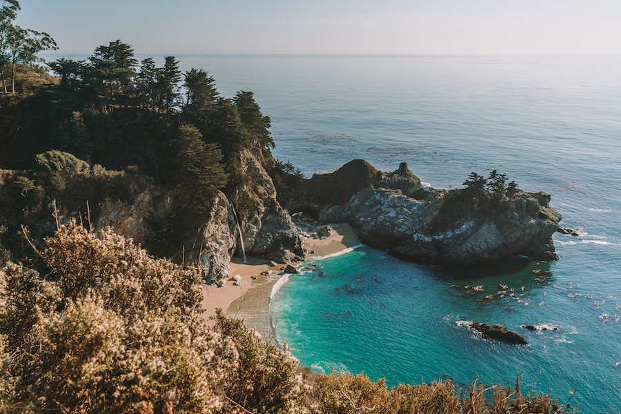 Coastal view of Big Sur