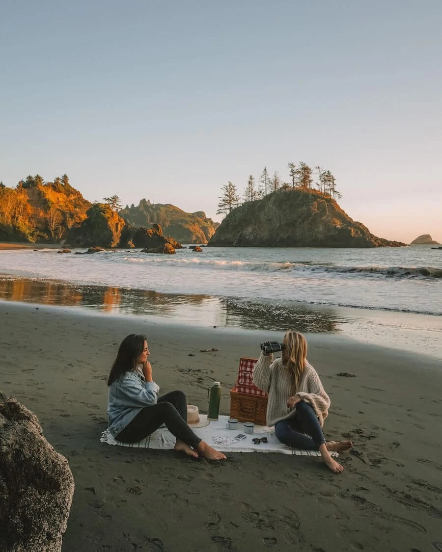 Michelle Halpern on a picnic for California in summer