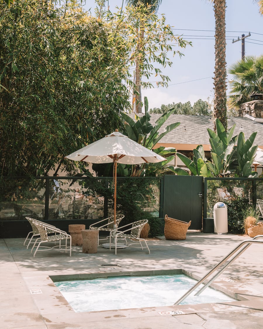 Hot tub at Capri in Ojai