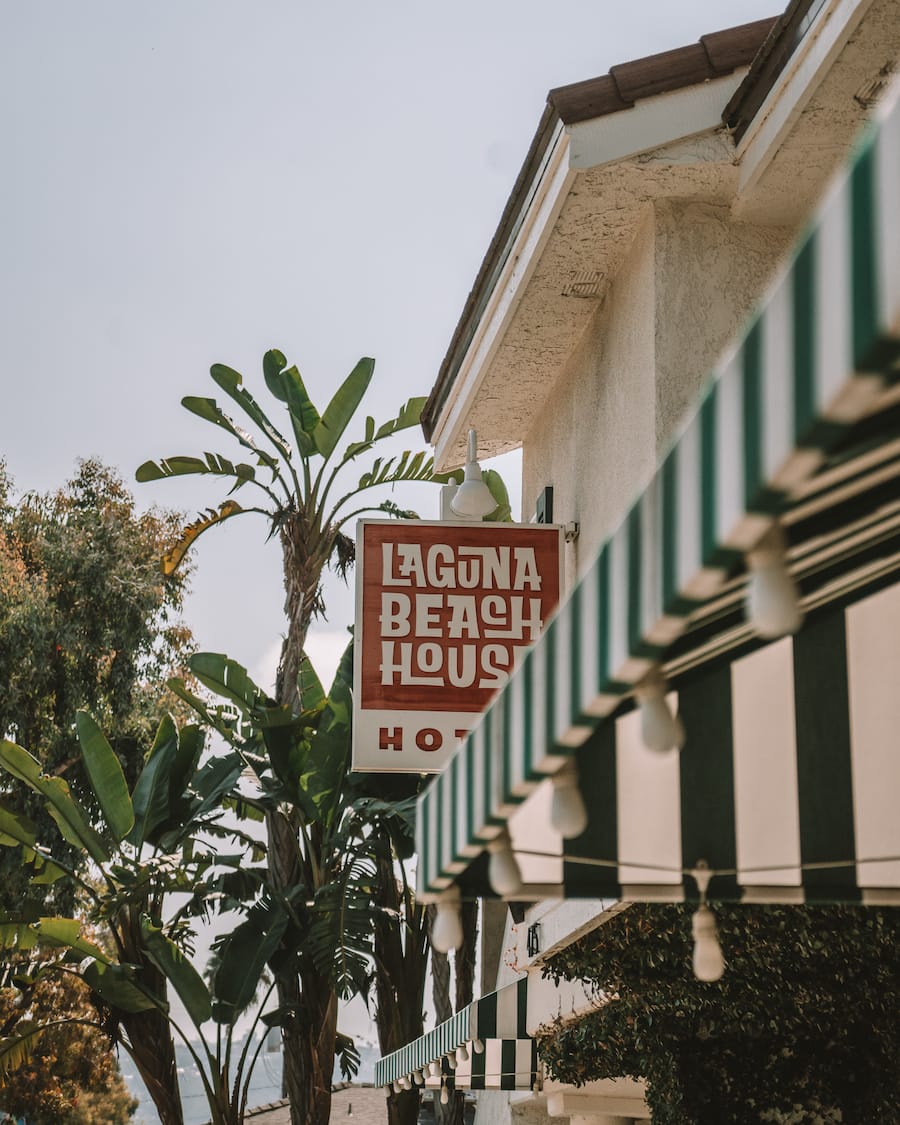 Sign at Laguna Beach House