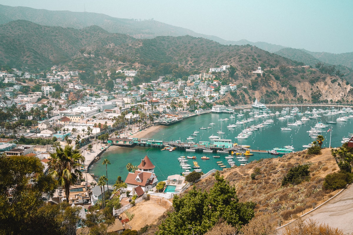View of Catalina Island for fun things to do in California 