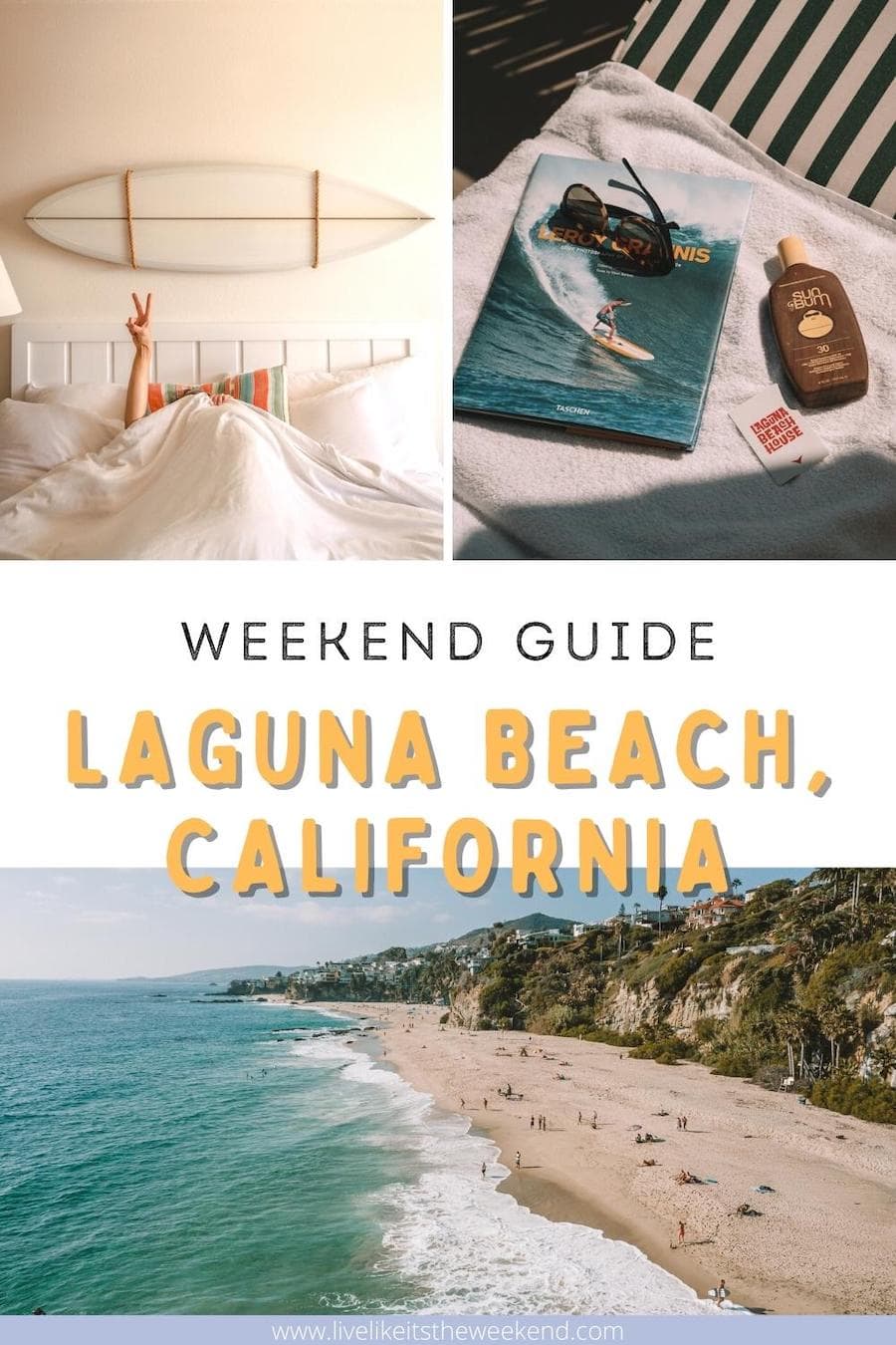 Laguna Beach weekend guide blog pin cover