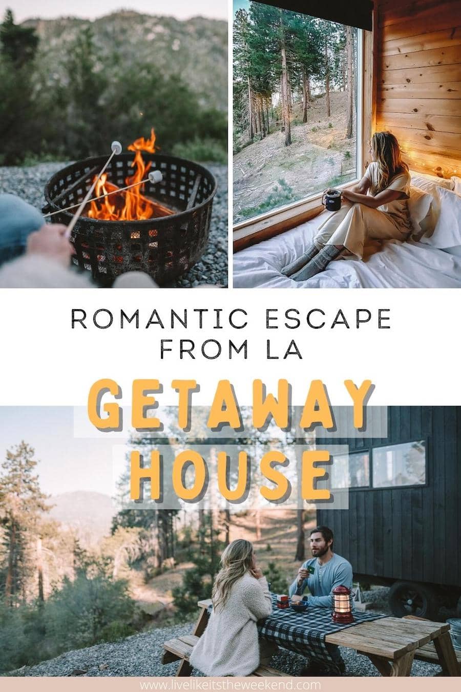 romantic getaway from los angeles blog post pin cover