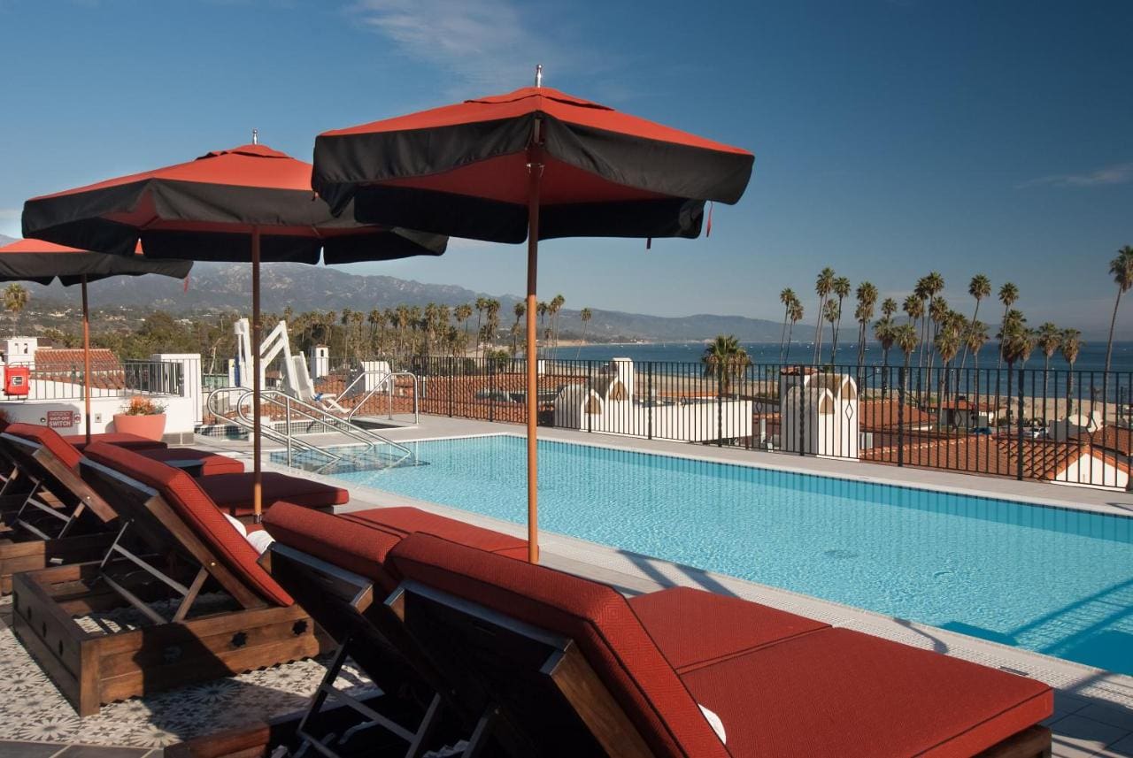 Hotel Californian pool for California coast hotels blog
