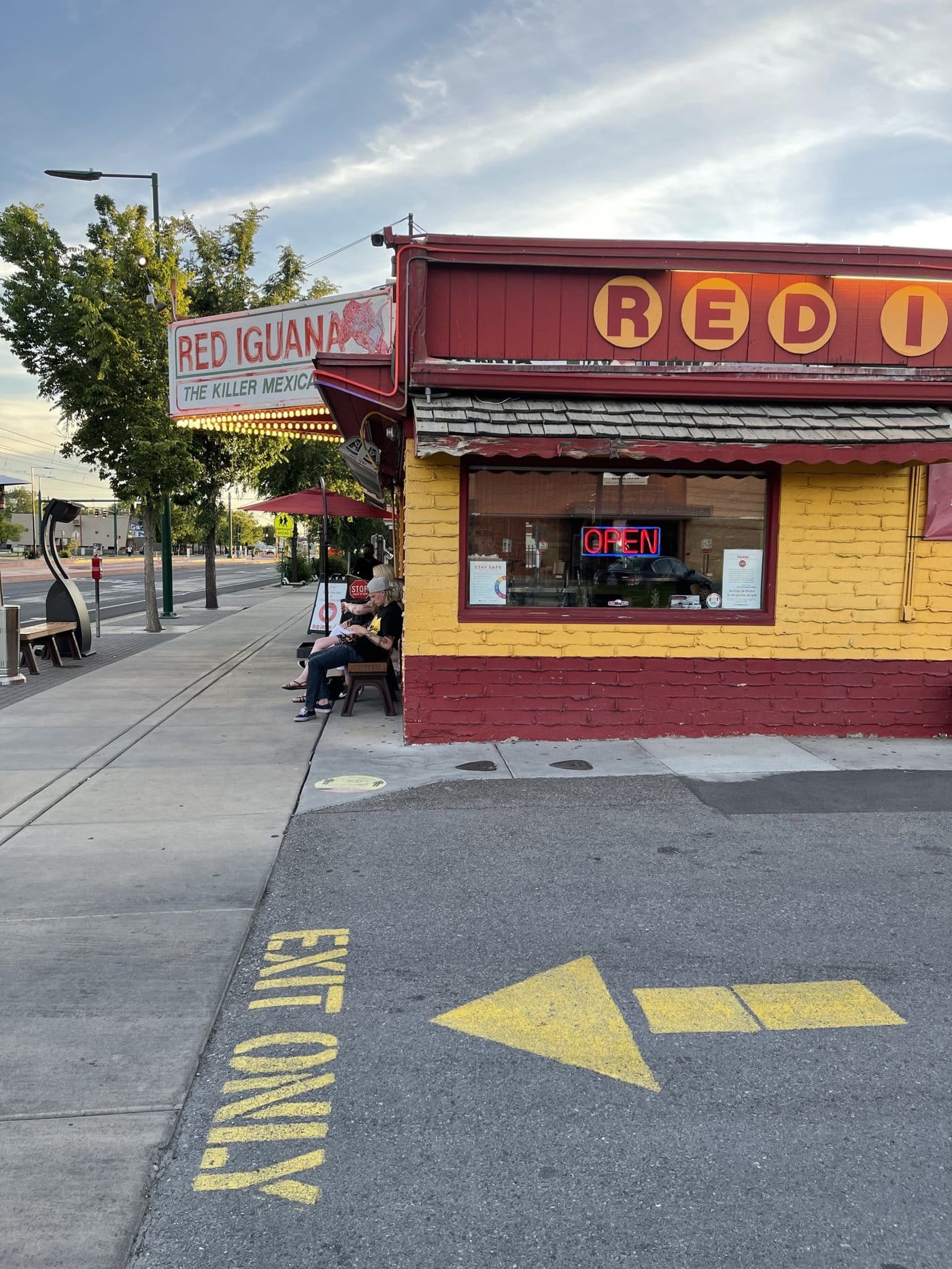 red iguana outside in salt lake city