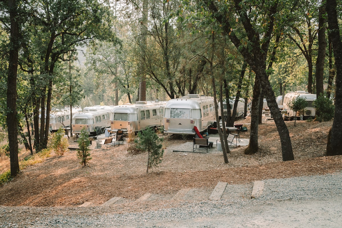 Airstreams at AutoCamp Yosemite