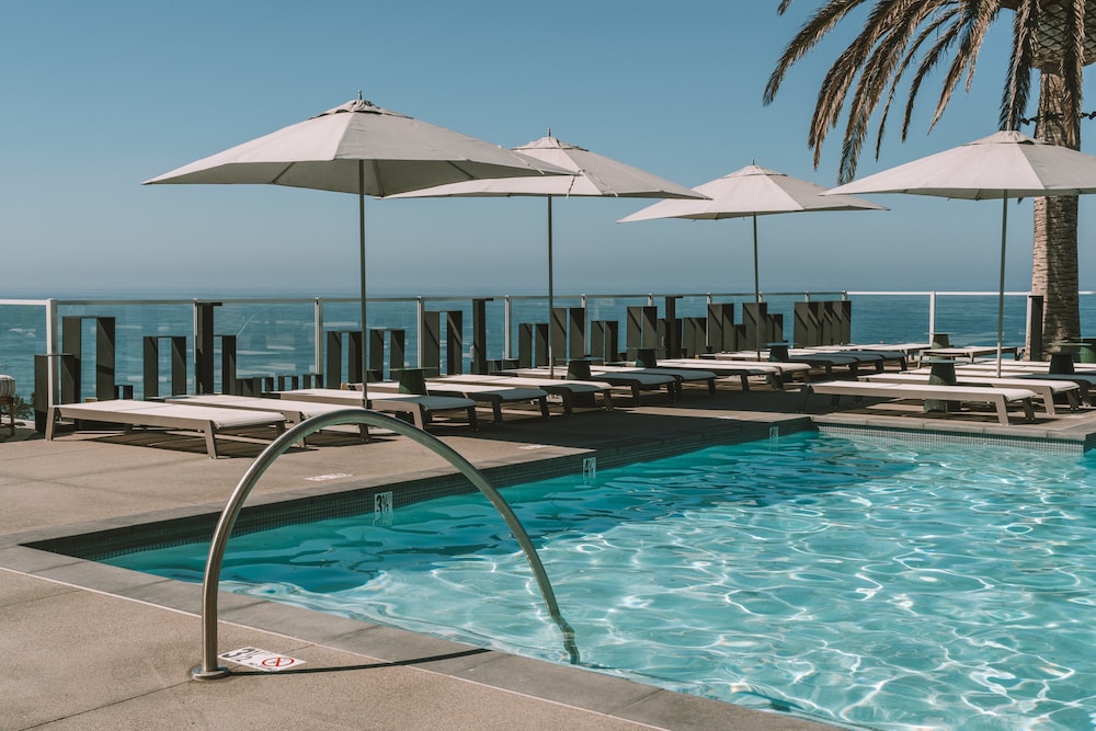 Pool overlooking the ocean at Mission Pacific, Hyatt rewards program