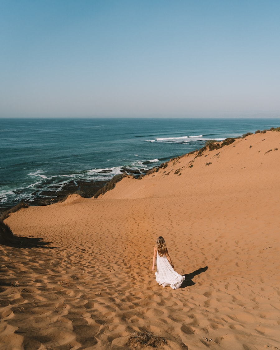 Michelle Halpern at Montana de Oro for 50 fun things to do in California blo