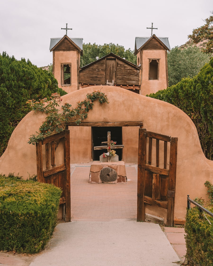 Church along the High Road to Taos