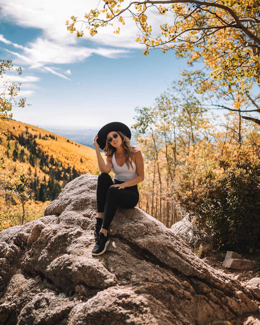 Michelle Halpern at the Aspen Vista Trail in Fall