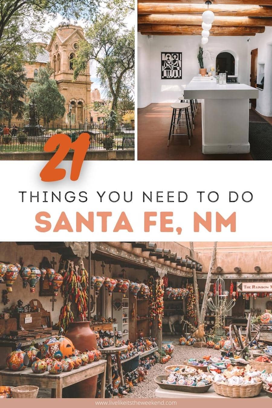 Best things to do in Santa Fe blog pin cover