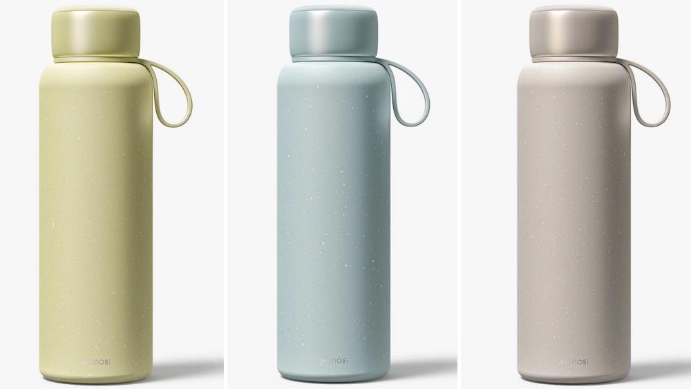 Self-cleaning water bottles