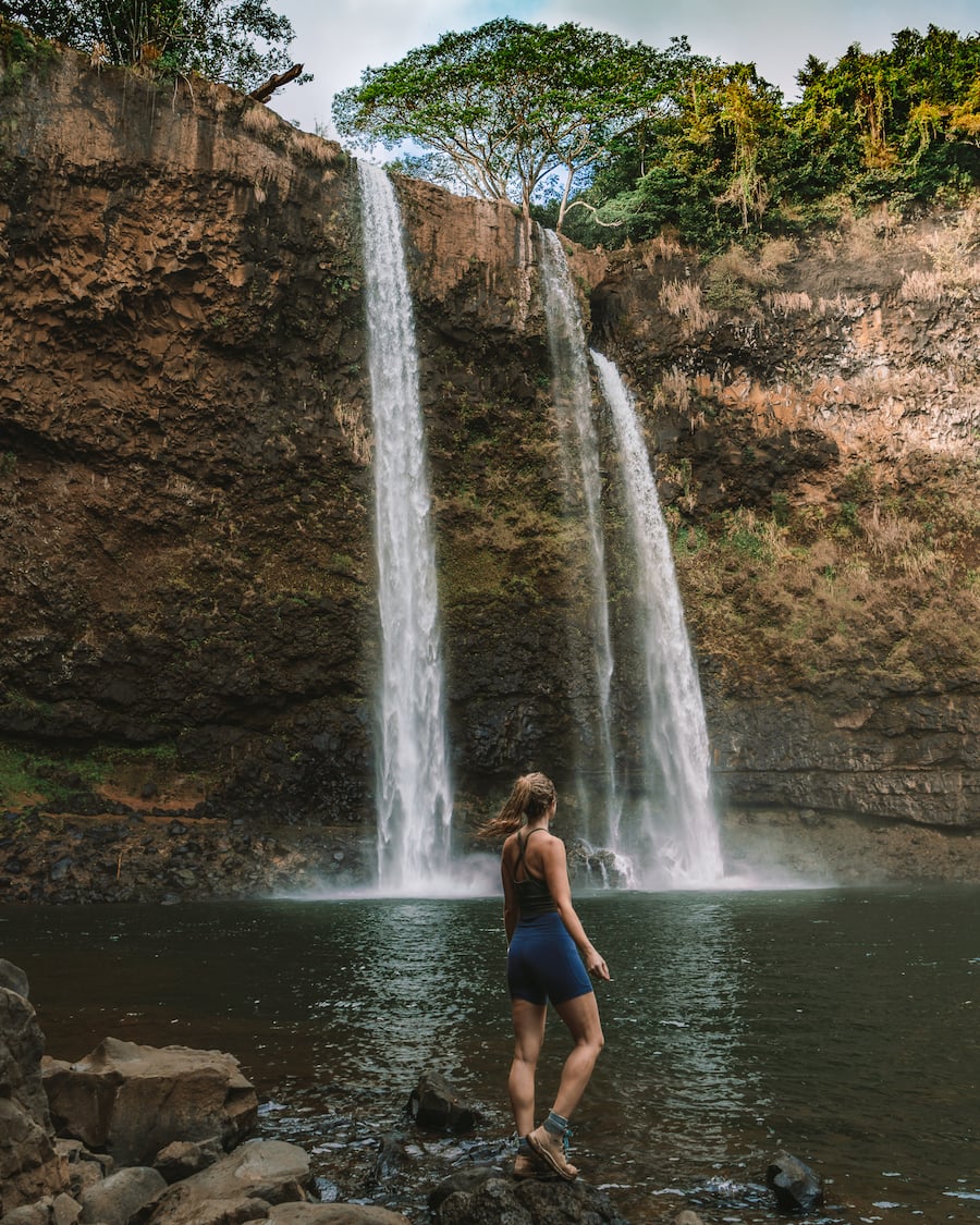 Michelle Halpern at Wailua Falls