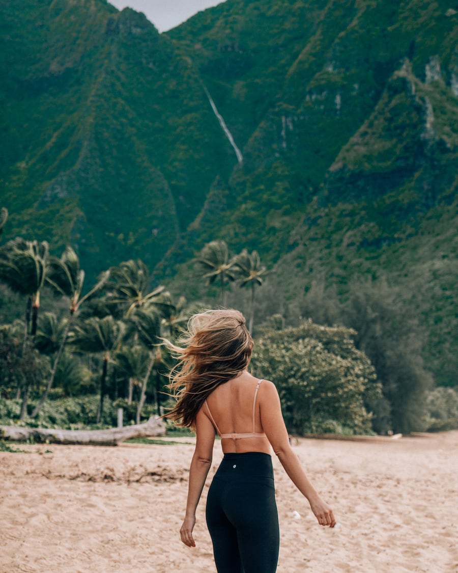 Michelle Halpern at Tunnels Beach