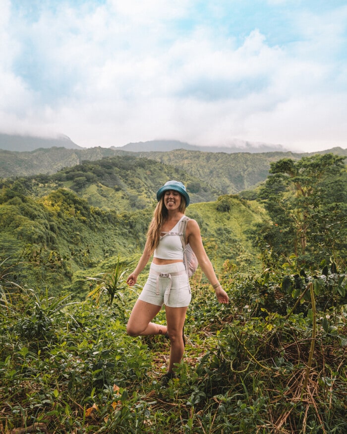 Michelle Halpern hiking in Kauai - top Kauai travel tips