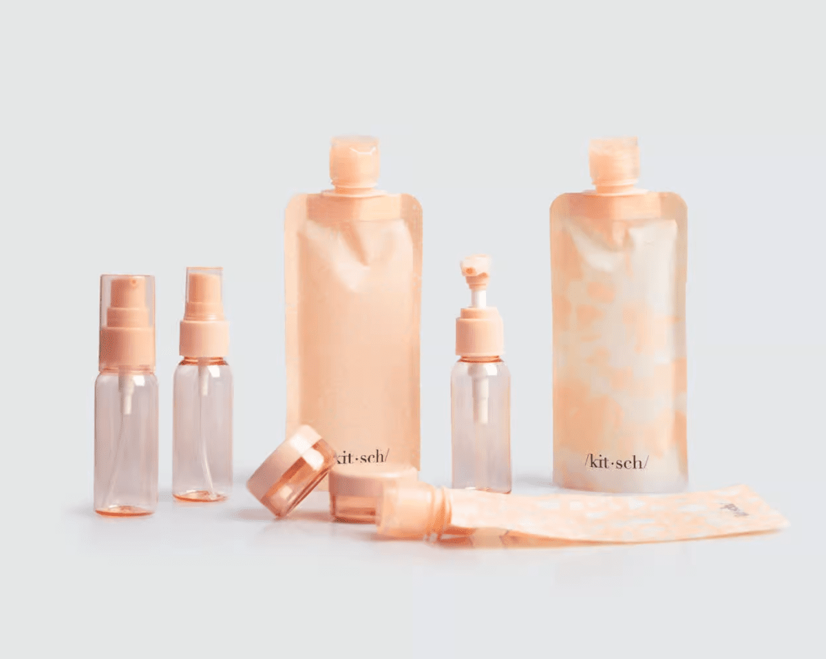 Kitsch reusable travel bottles - travel essentials for women