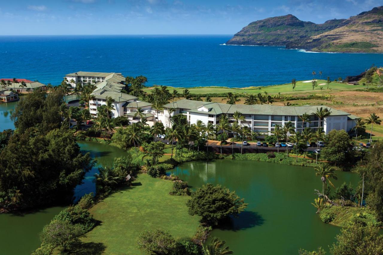 Arial view of Marriott Kauai Lagoons for luxury hotels in Kauai