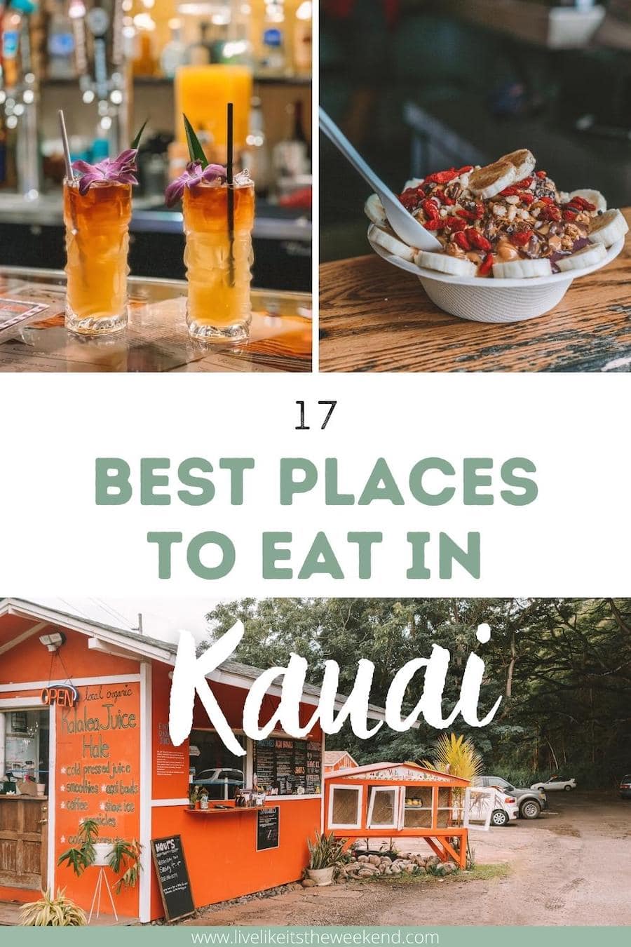 where to eat on Kauai guide pin cover