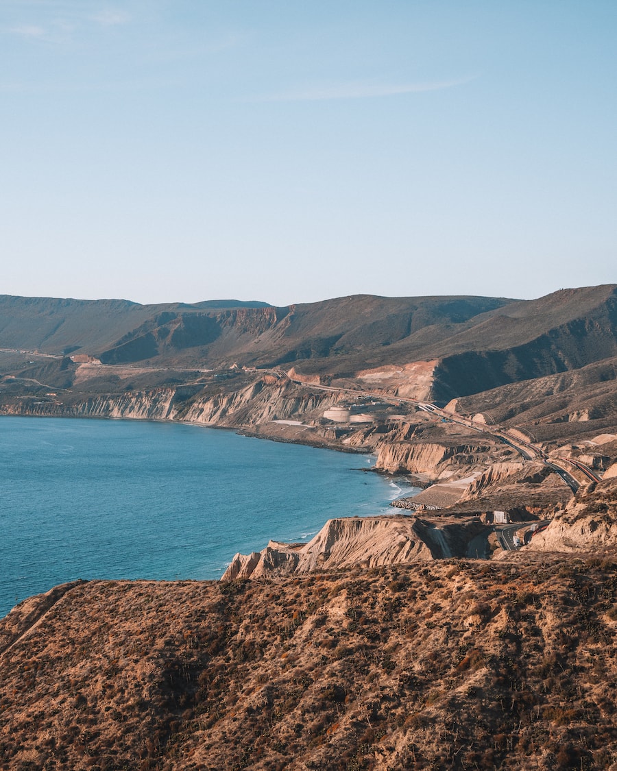 View overlooking the Baja coast in Mexico 