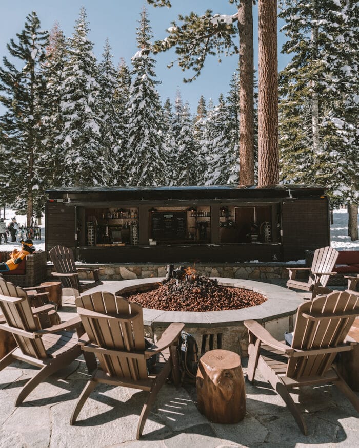 Firepit at the Ritz-Carlton Northstar