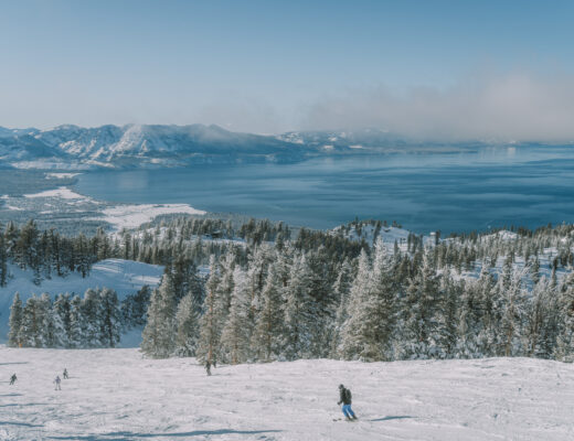 View from the ski slope at Heavenly Mountain Resort - Lake Tahoe winter guide