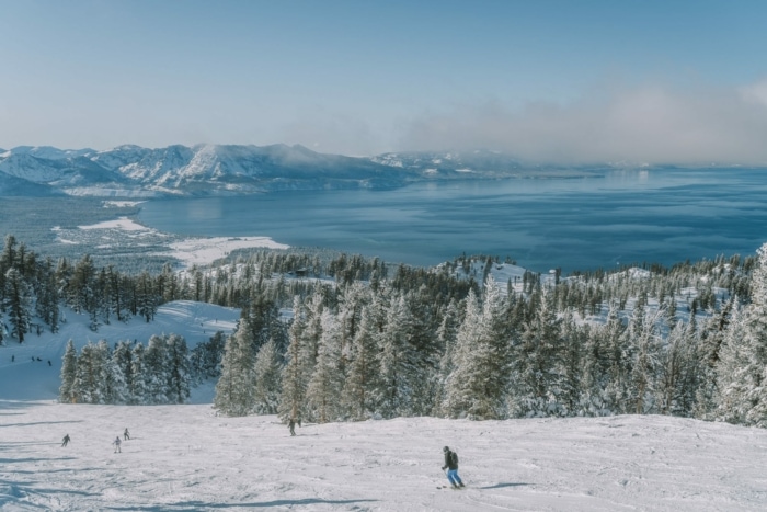 View from the ski slope at Heavenly Mountain Resort - Lake Tahoe winter guide