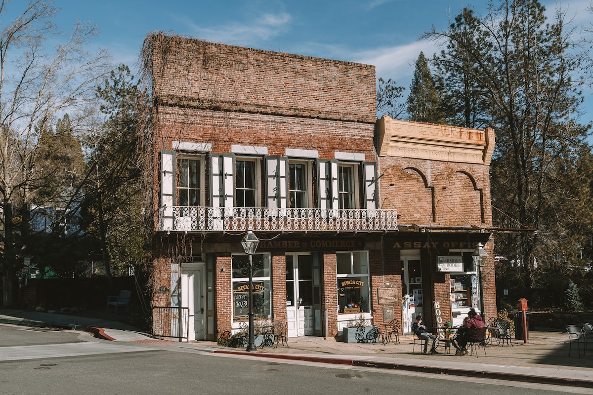 Historic buildings in downtown Nevada City