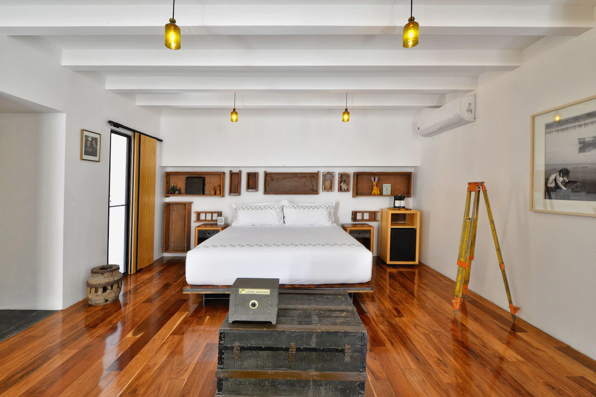 Room interior at Hotel Los Amantes in Oaxaca