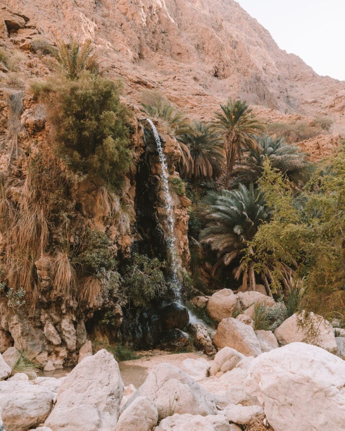 Waterfall at Wadi Shab, Oman photography