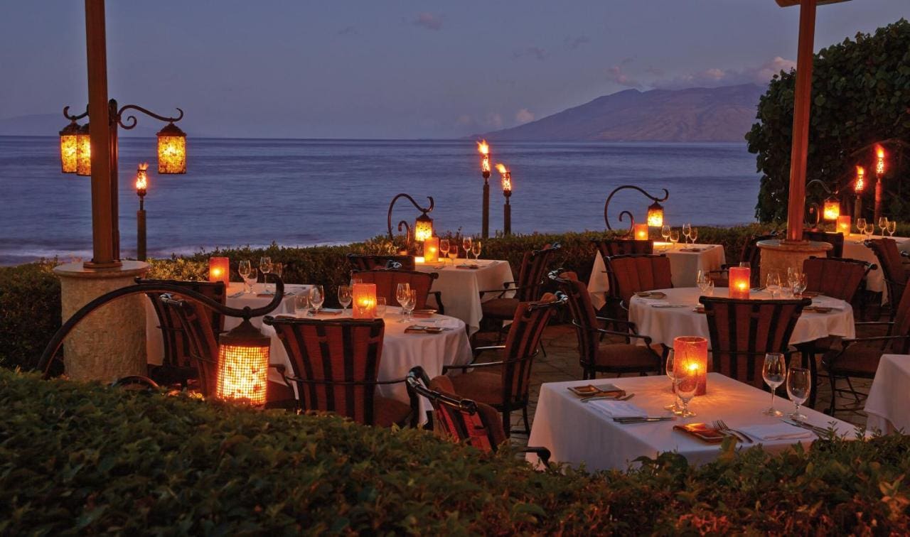 Ferrero's for best restaurants in Maui with a view blog