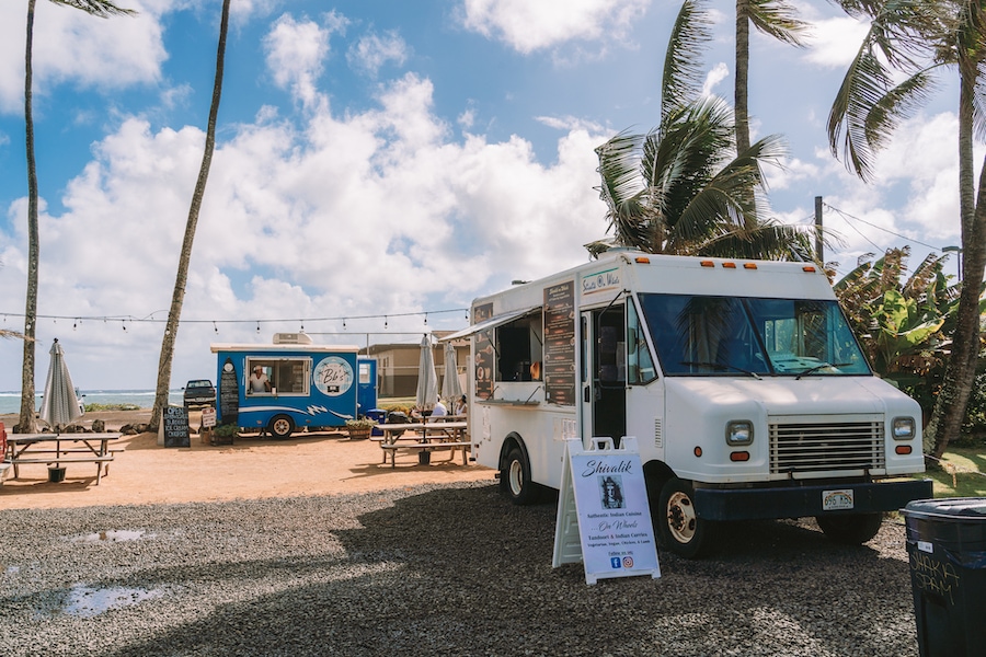 Food trucks in Kapa'a Food trucks in Kapa'a, Kauai